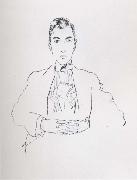 Egon Schiele Portrait of erich lederer oil